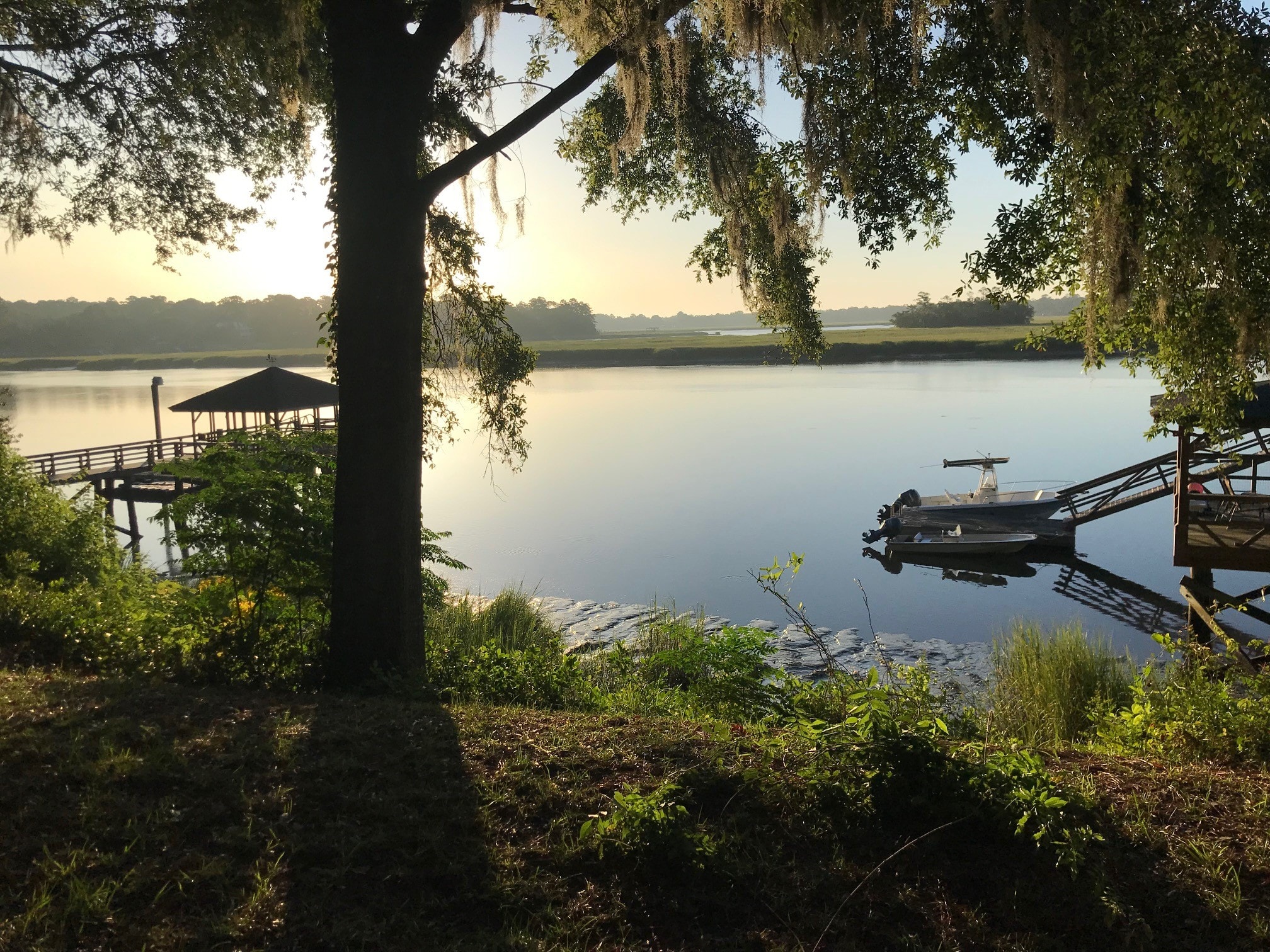 A Salty Story — early morning on the Vernon River tidal estuary, Vernonburg, Georgia